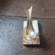 Porte-pipe en agate et laiton