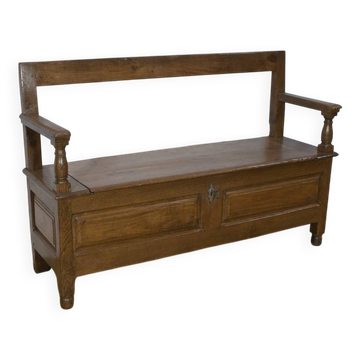 Banc Coffre de Palier en Chêne massif – 1920