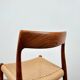 Ensemble de 2 chaises modèle 77 en palissandre et corde à papier par Niels O. Møller