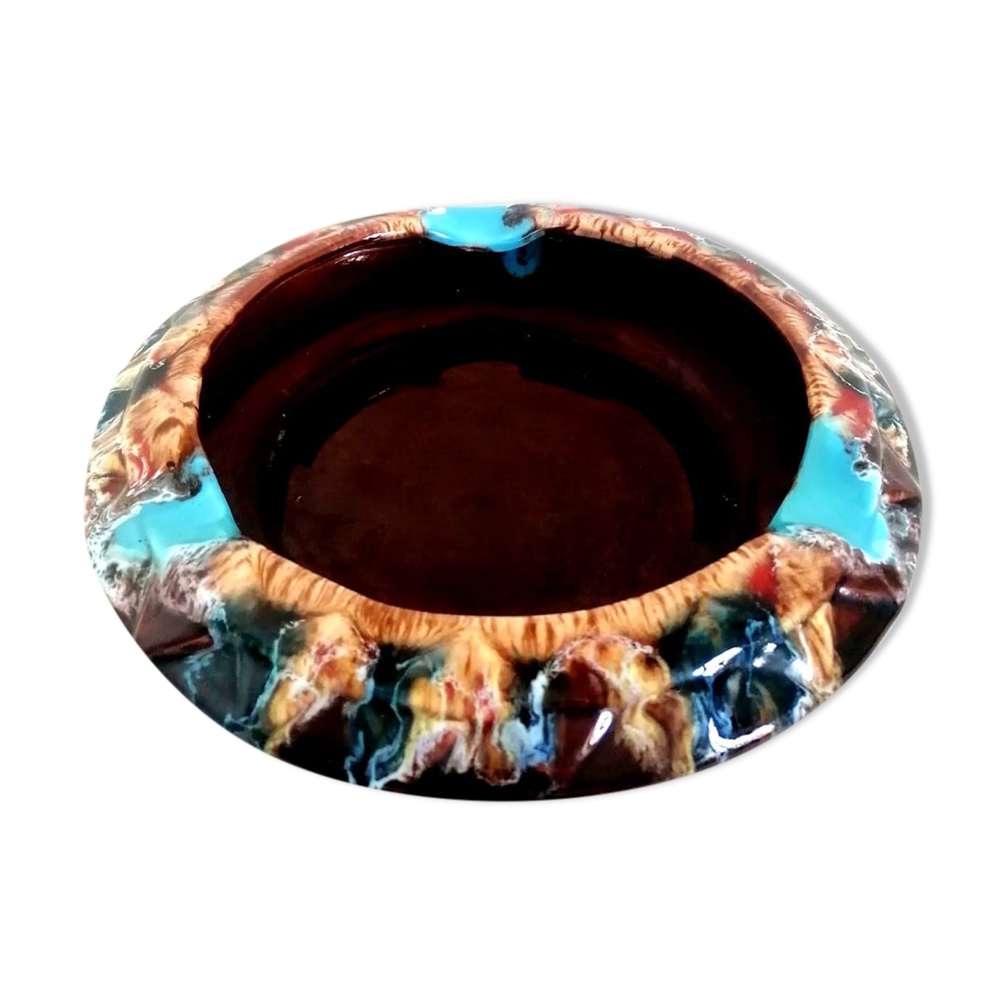 Vallauris vintage ceramic ashtray