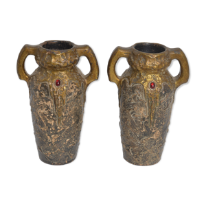 2 vases art nouveau allemand