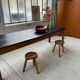 Table de ferme pin noire 250 cm