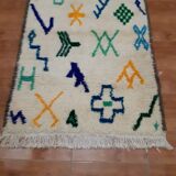 Moroccan Berber carpet beni ouarain with colorful patterns