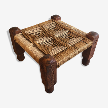 Charpoy wooden and rope set