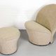 F572 lounge chair and mushroom ottoman by Pierre Paulin for Artifort, 1967