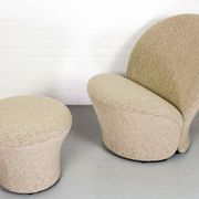 F572 lounge chair and mushroom ottoman by Pierre Paulin for Artifort, 1967