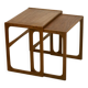 Scandinavian nesting tables rn teak year 60. Ref twiny.