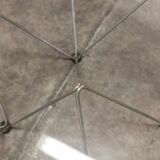 1980 glass square coffee table