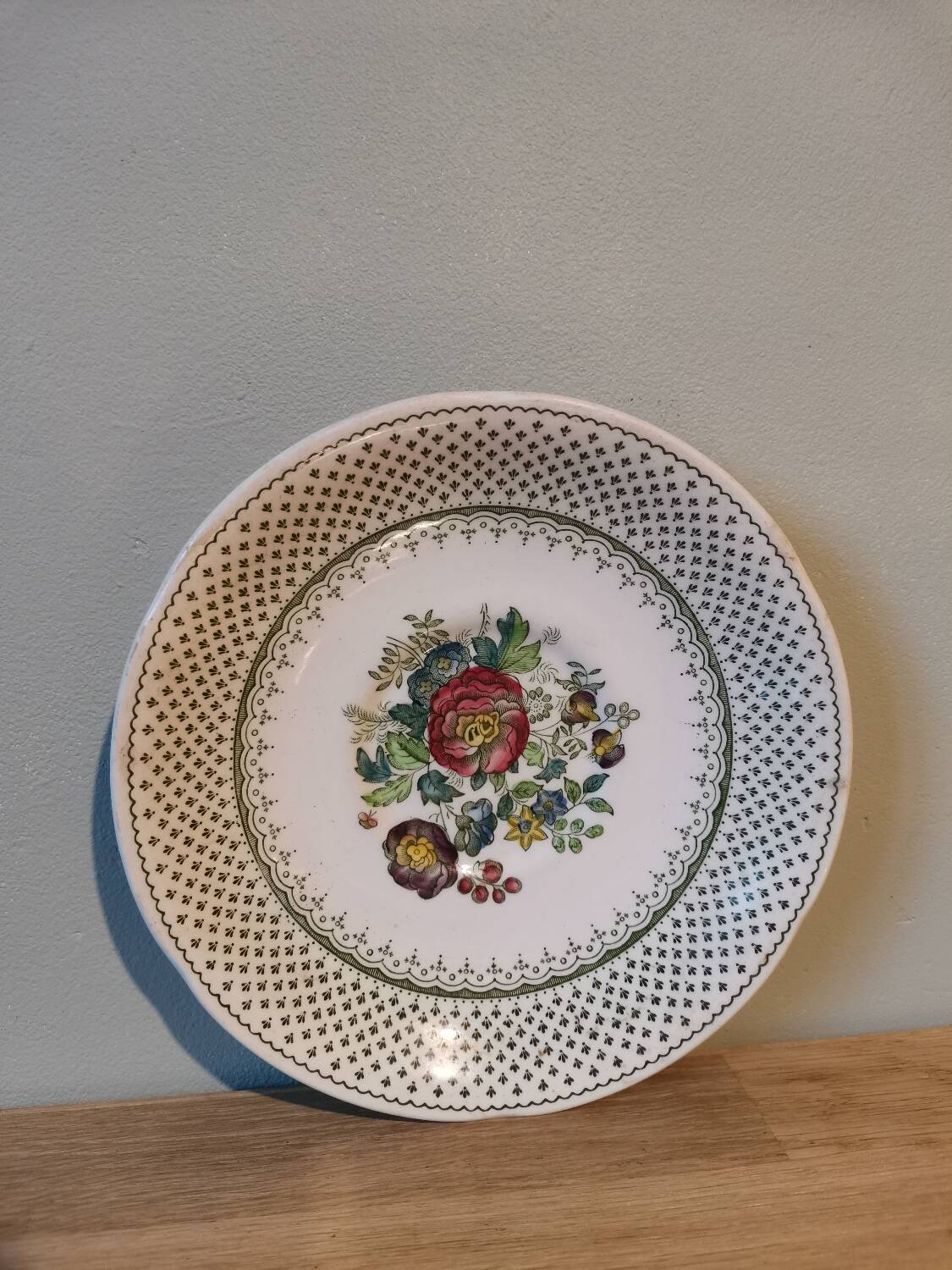 Vintage flower pattern plate Mason's Paynsleypatt made in England