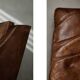 Vintage Mid-Century Danish Modern Lounge Leather Chair & Ottoman Model 2207