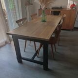 Solid oak farmhouse table