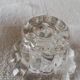 Lot de deux bougeoirs cristal formes différentes