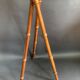 Napoleon III tripod plant stand in bamboo-style wood