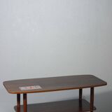 Scandinavian style coffee table from the 50s, rosewood & ceramic