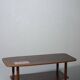 Scandinavian style coffee table from the 50s, rosewood & ceramic
