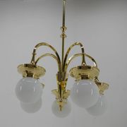 Art Deco Large Chandelier, 1920s, Restored