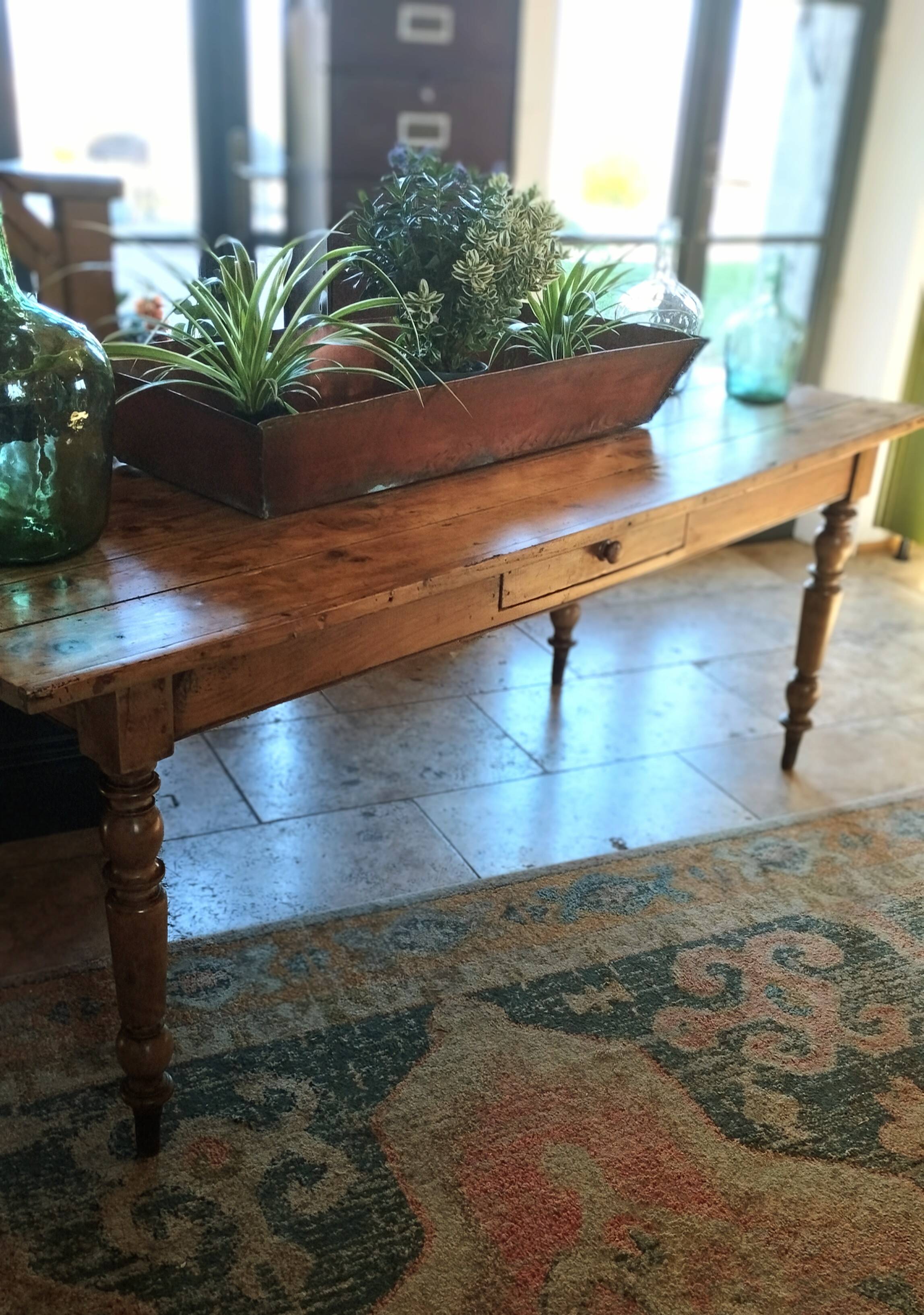 Farmhouse table dating from the end of the 19th century