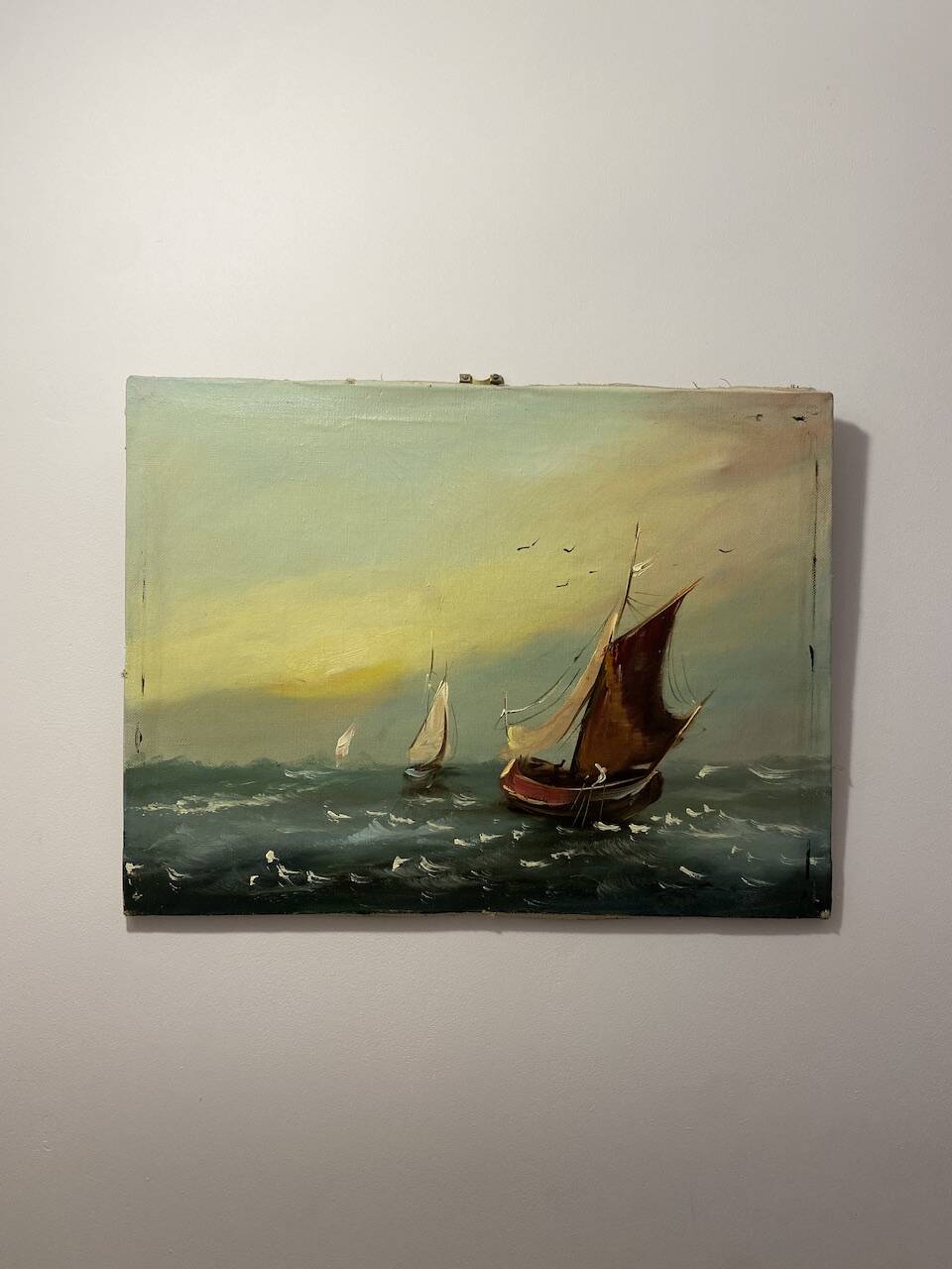 Old painting, Navy, signed, 60s/70s