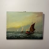 Old painting, Navy, signed, 60s/70s