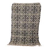 4x6 Ft - Tapis de sol Kilim tissé à la main en chanvre et coton, décoration intérieure, cadeau, salon, tapis traditionnel indien