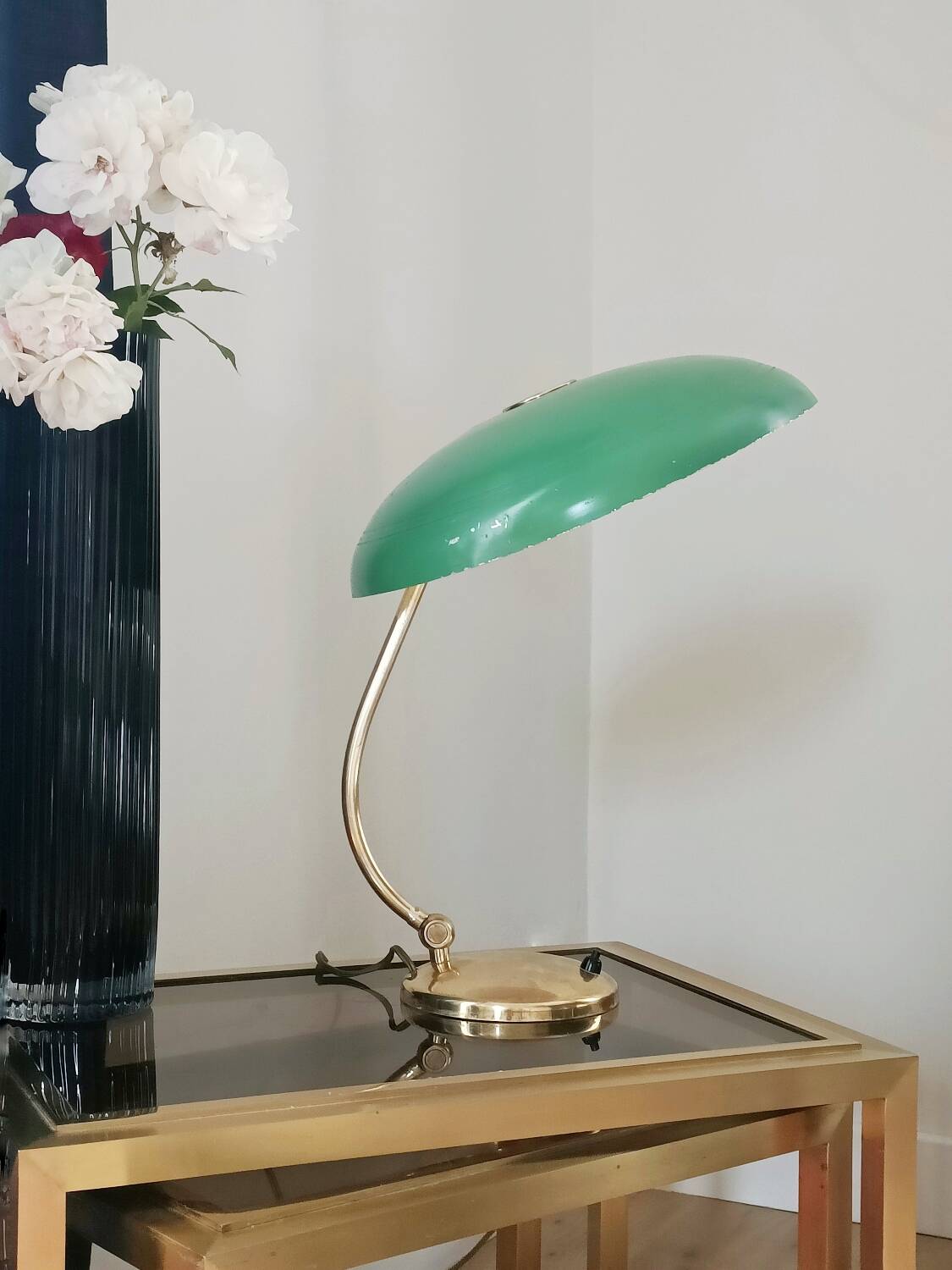 Large 1950 Stilnovo style lamp