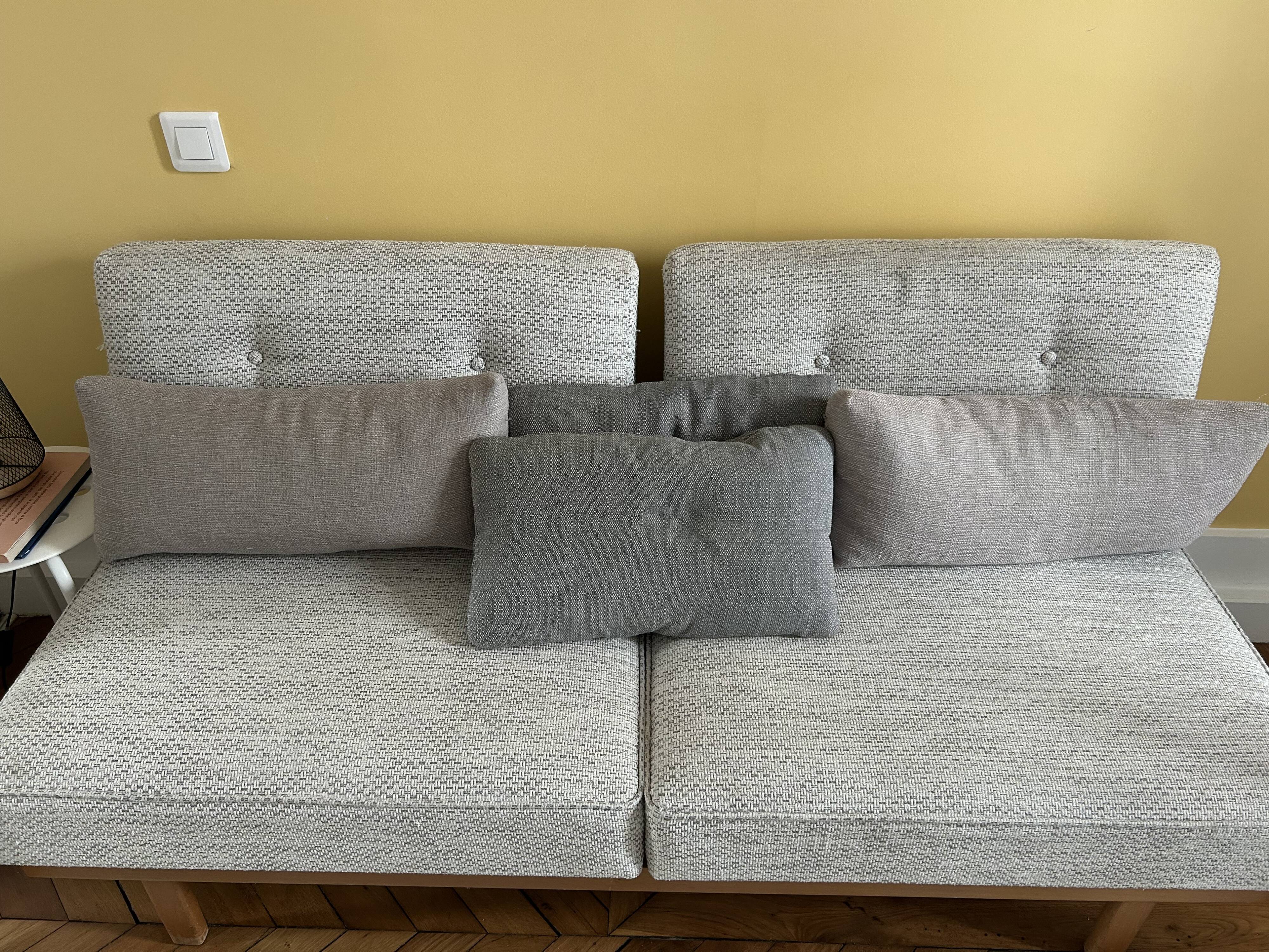 Daubes Stella Knoll - retapissé kvadrat gris