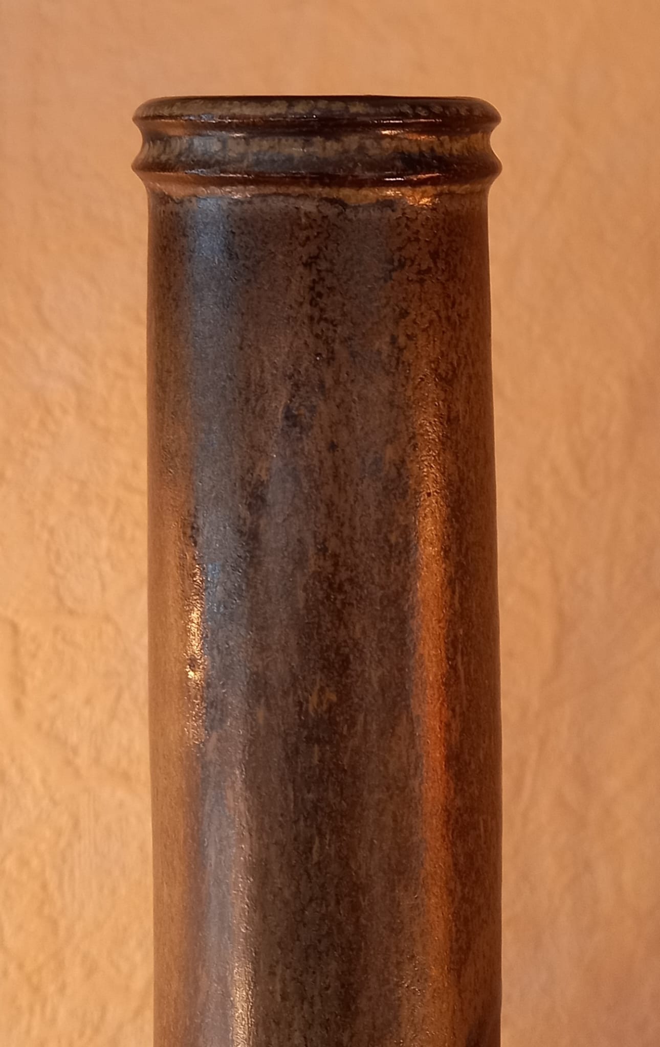 Oblong vintage ceramic vase