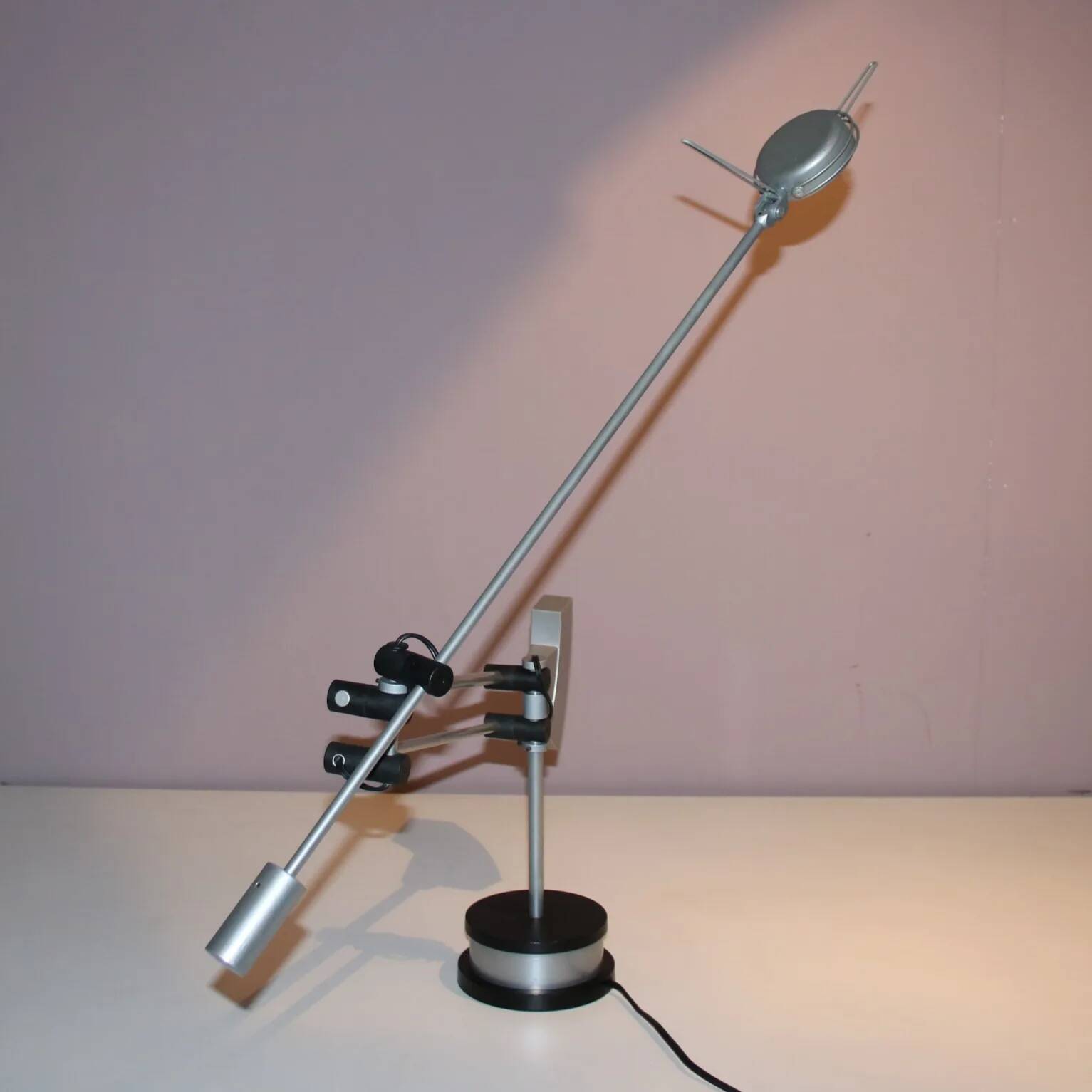 1980s adjustable desk lamp by Edwin Klein for Indoor, Netherlands