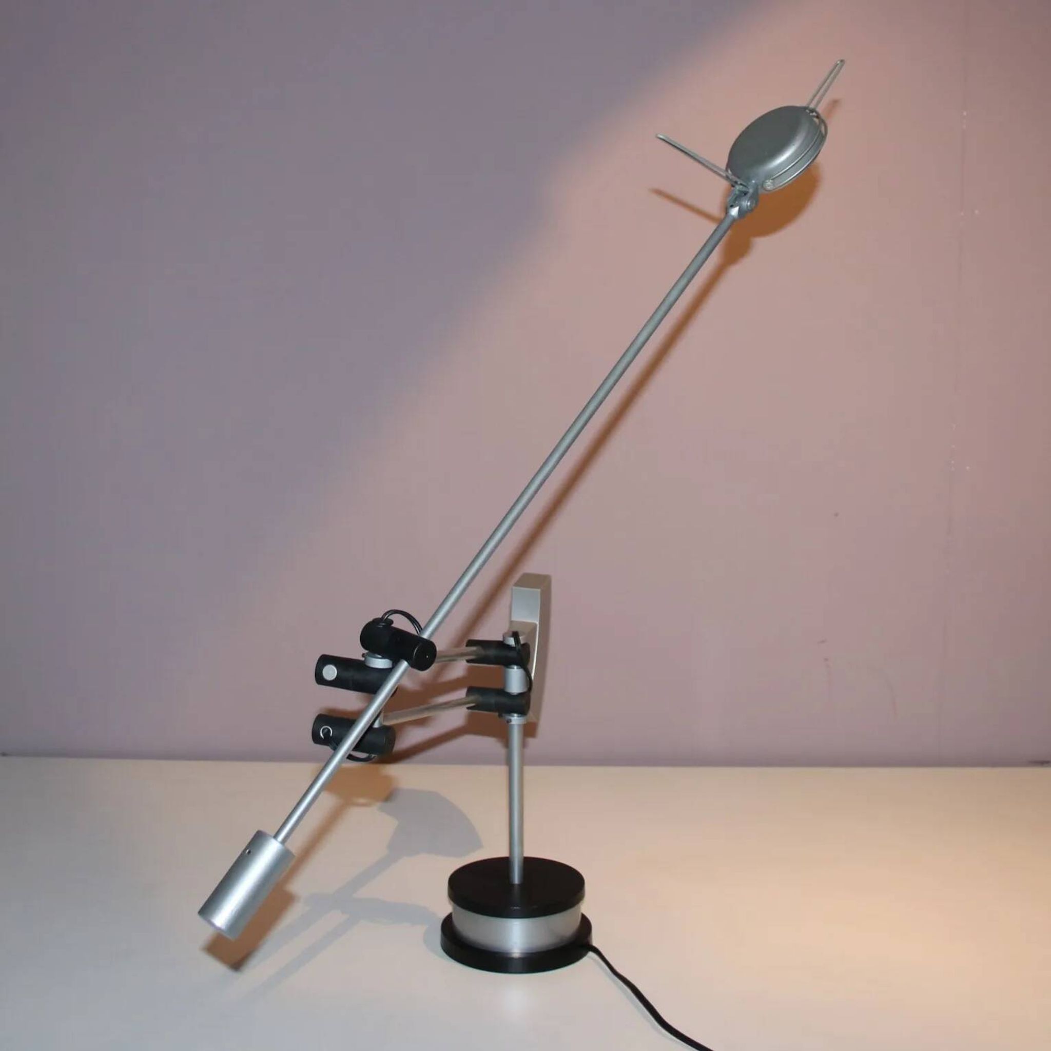 1980s adjustable desk lamp by Edwin Klein for Indoor, Netherlands