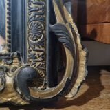 Old mirror Napoleon III black and gold