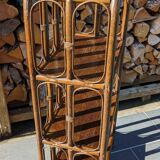 Rattan shelf bookcase