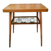 Table basse vintage, d'appoint, tchèque, Dřevopodnik Holešov