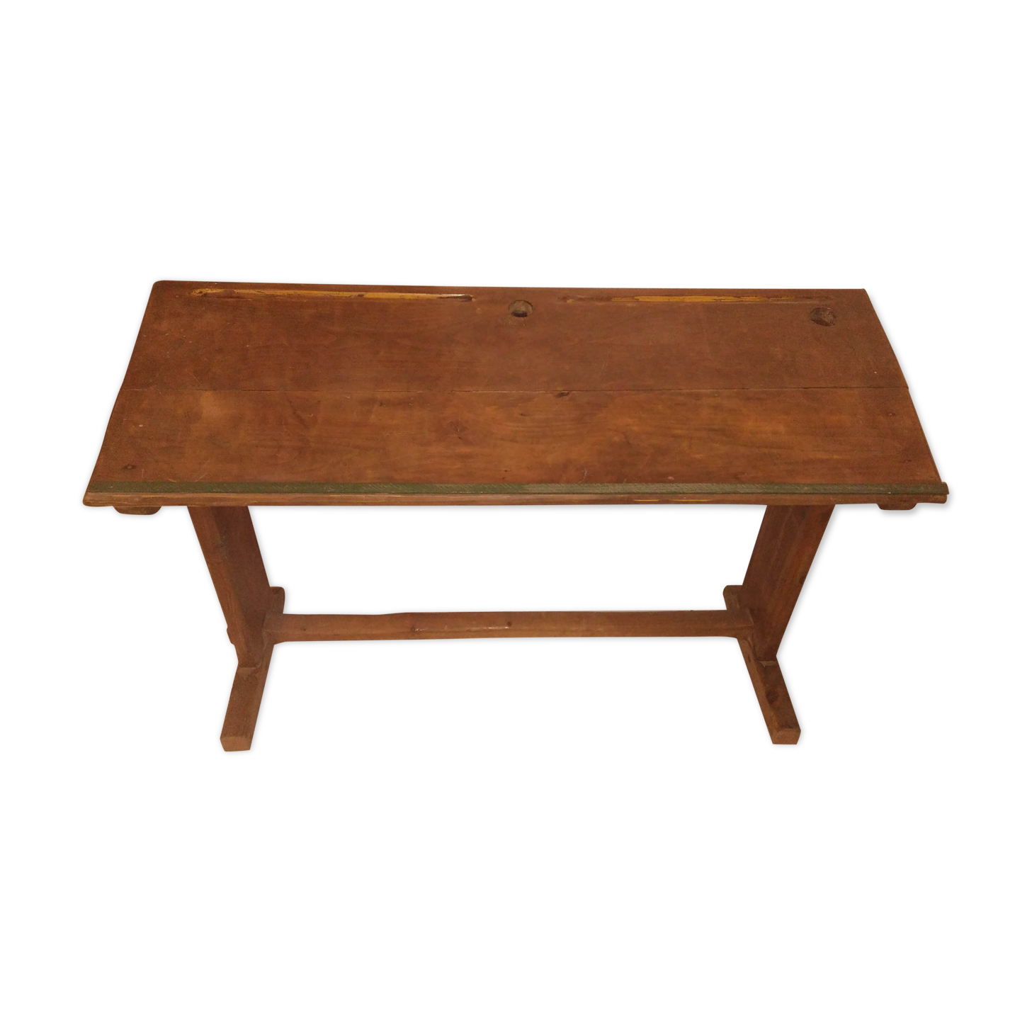 Schoolboy desk double solid wood