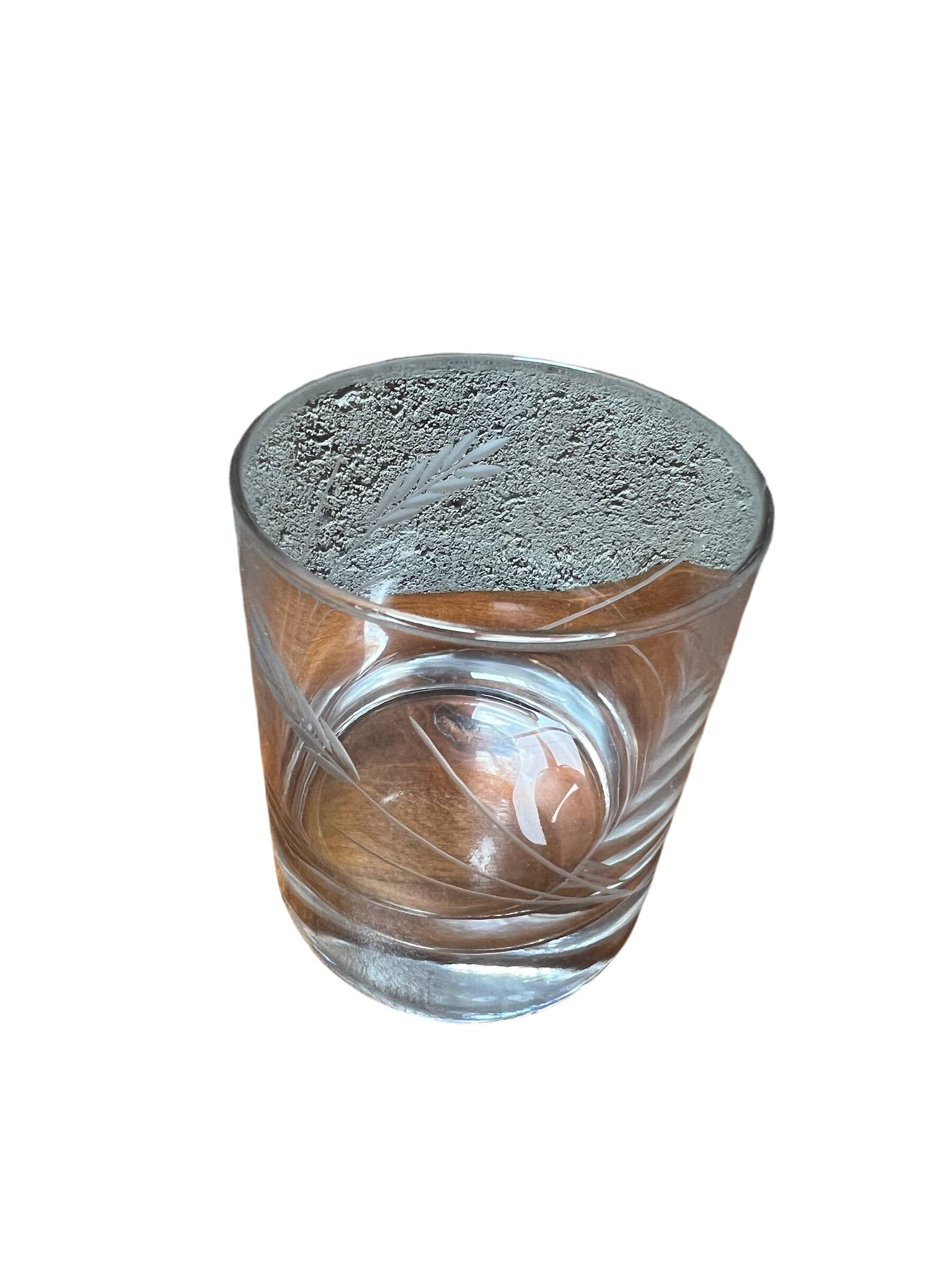 Set of six whiskey glasses
