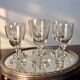 6 Baccarat glasses Funel shaped late 19th - early 20th century 