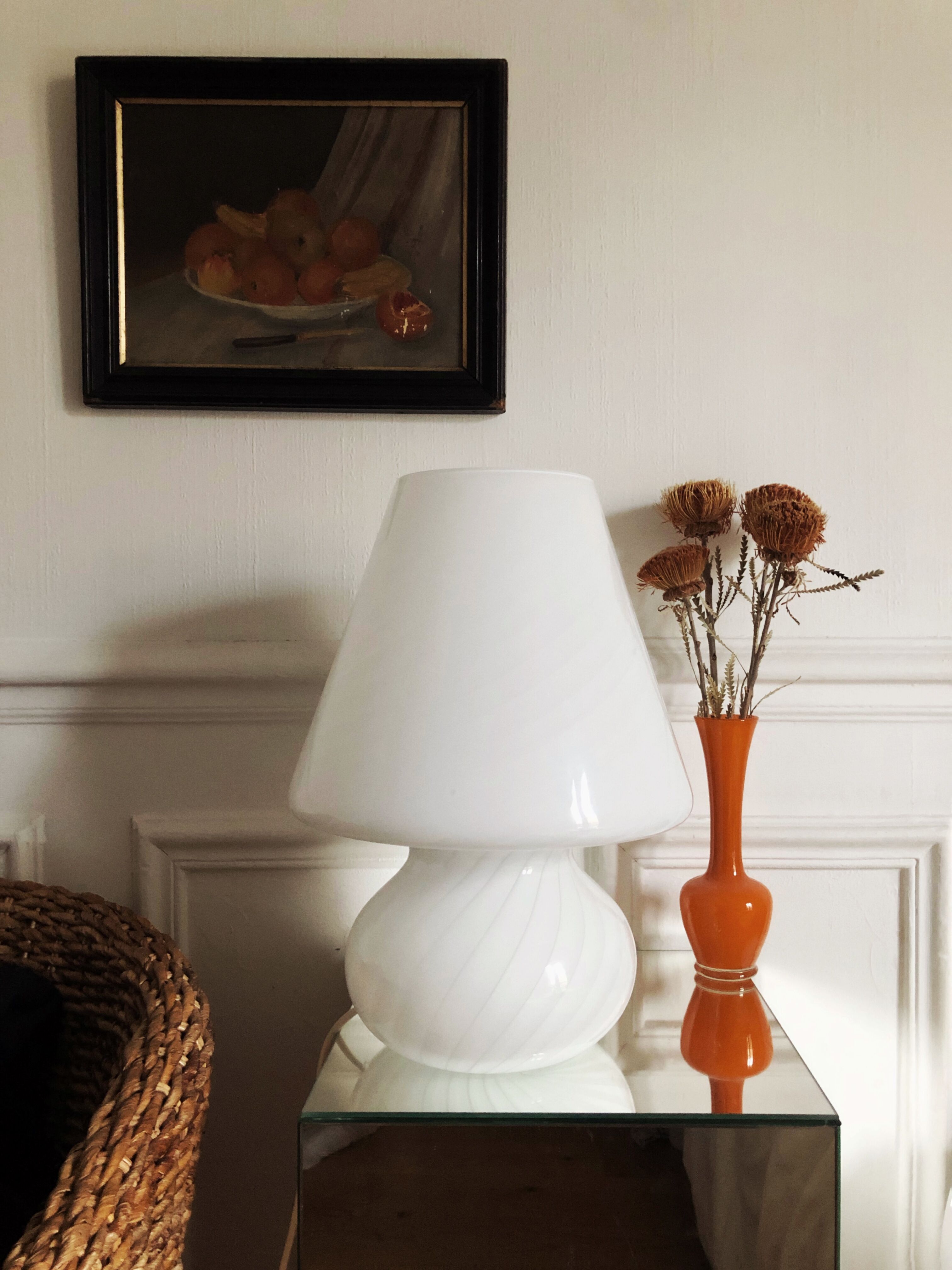 Murano mushroom lamp