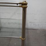 Table d'appoint vintage en verre