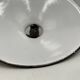 Pair of blue enameled sheet metal pendant lights