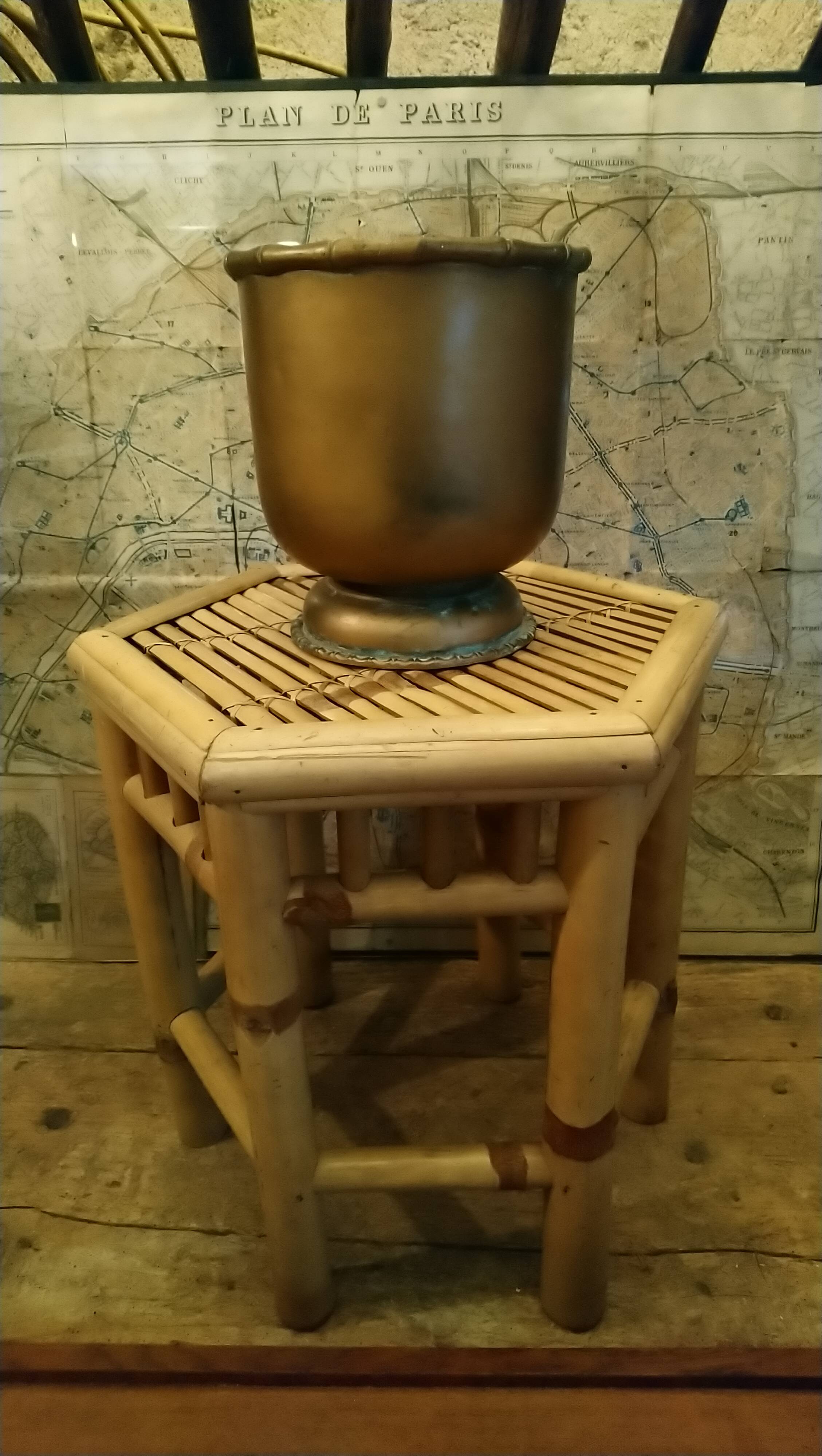 Side table, stool, bamboo plant stand