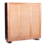 Restored triple-door wardrobe by mücke - melder, lacquered wood, czechia, 1930s