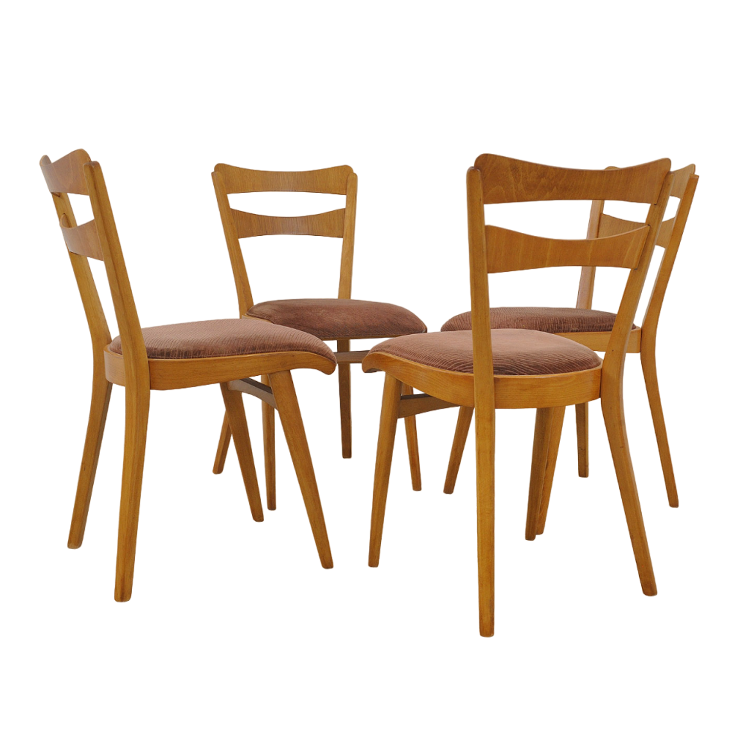 Chaises de salle à manger Mid century by Tatra nabytok, Set de 4