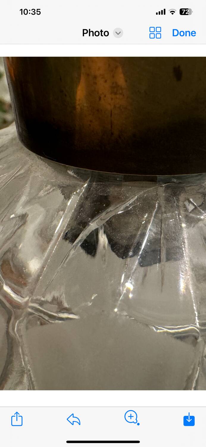 Brass Crystal Chandelier 1960’s