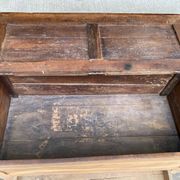 18th-century stripped chest in solid walnut
