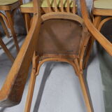 Set of 6 Baumann bistro chairs, 50/60's