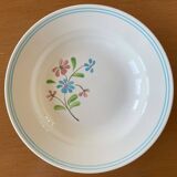 6 old earthenware soup plates from Salins-les-Bains (Jura)