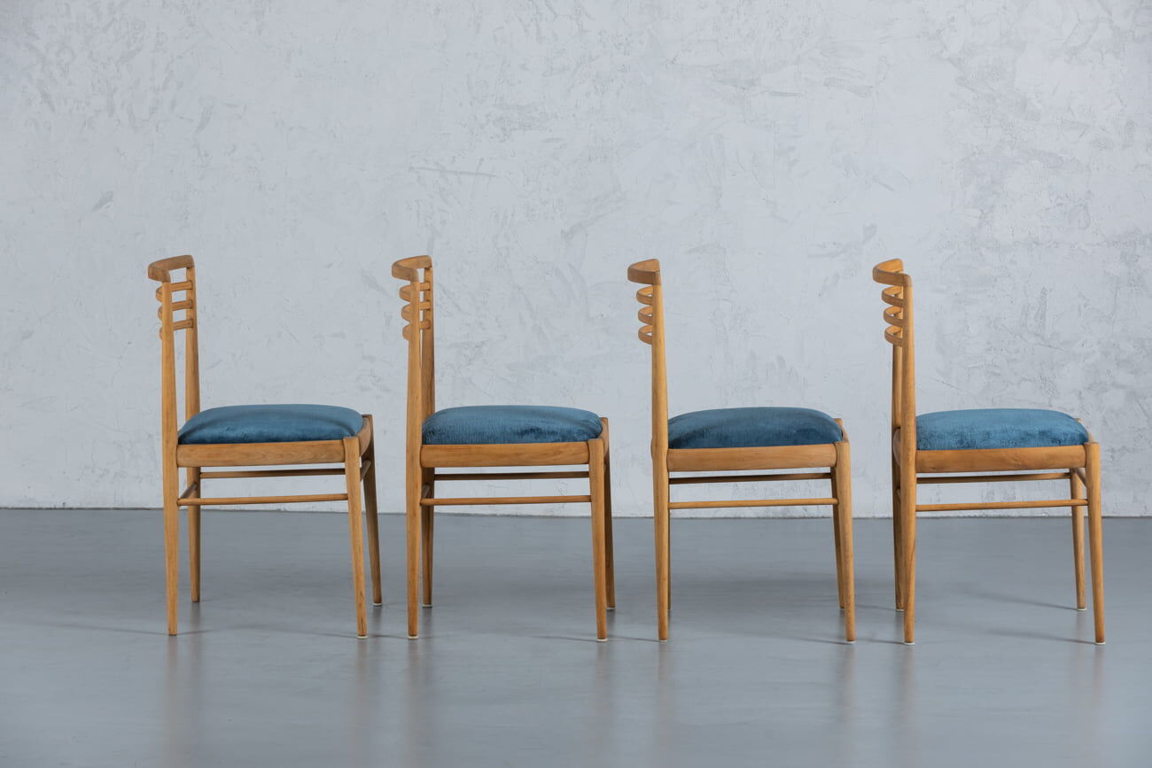 Mid-century dining chairs, Denmark, 1970s, set of 4