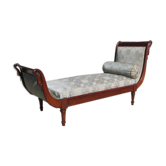 Empire bench, swan collar, mahogany