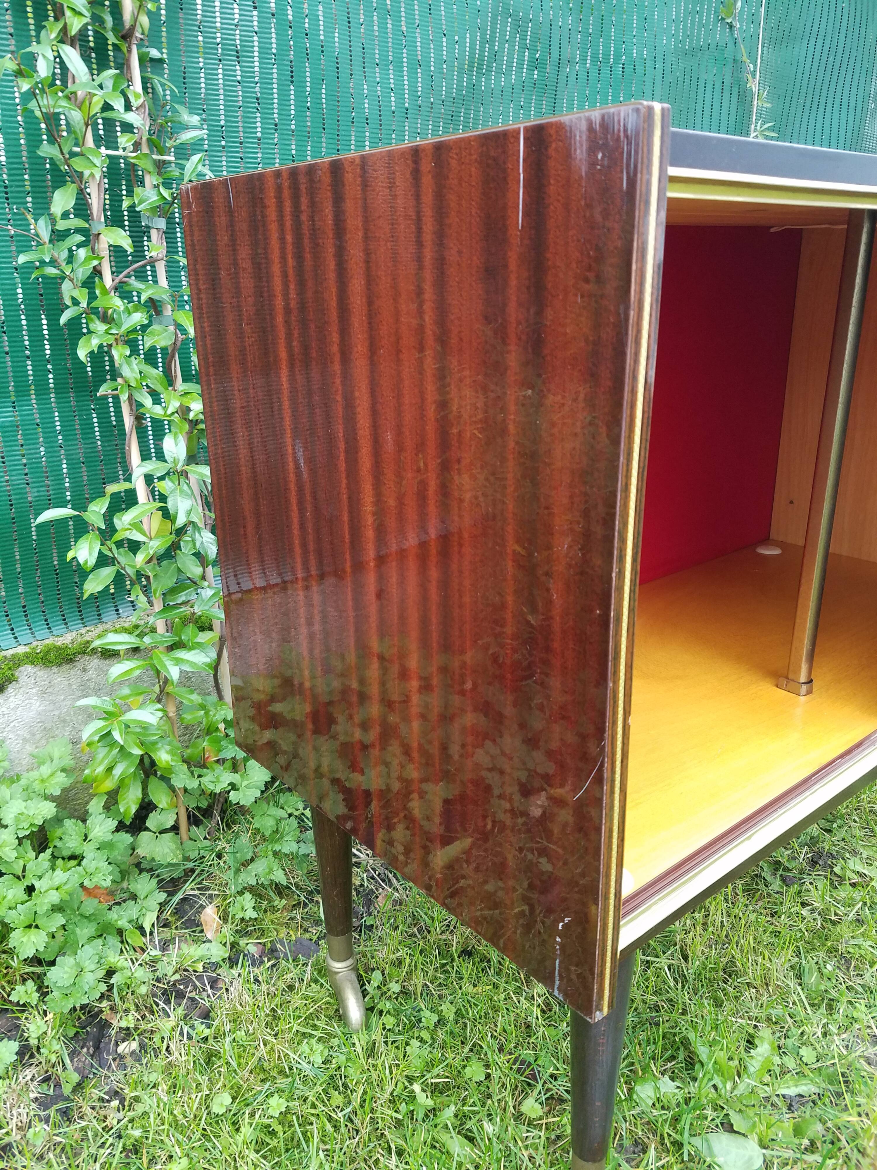 Furniture bar with wheels 70s