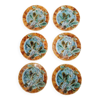 Sarreguemines plates from the end of the 19th century