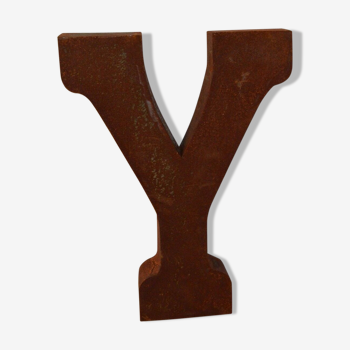 Lettre industrielle en fer "y"